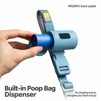 WOOFO Built-in Poop Bag Storage Dog Leash