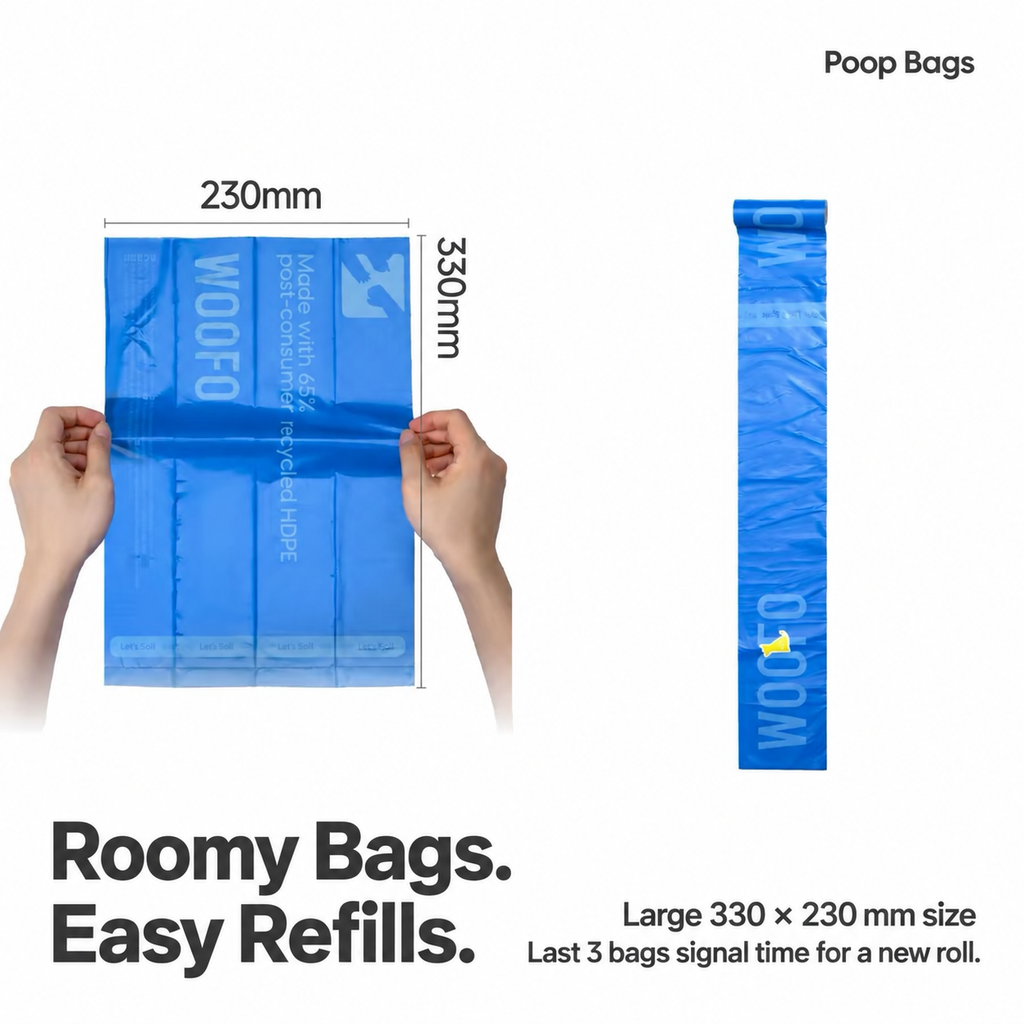 WOOFO Unscented Dog Poop Bags – 270 Bags