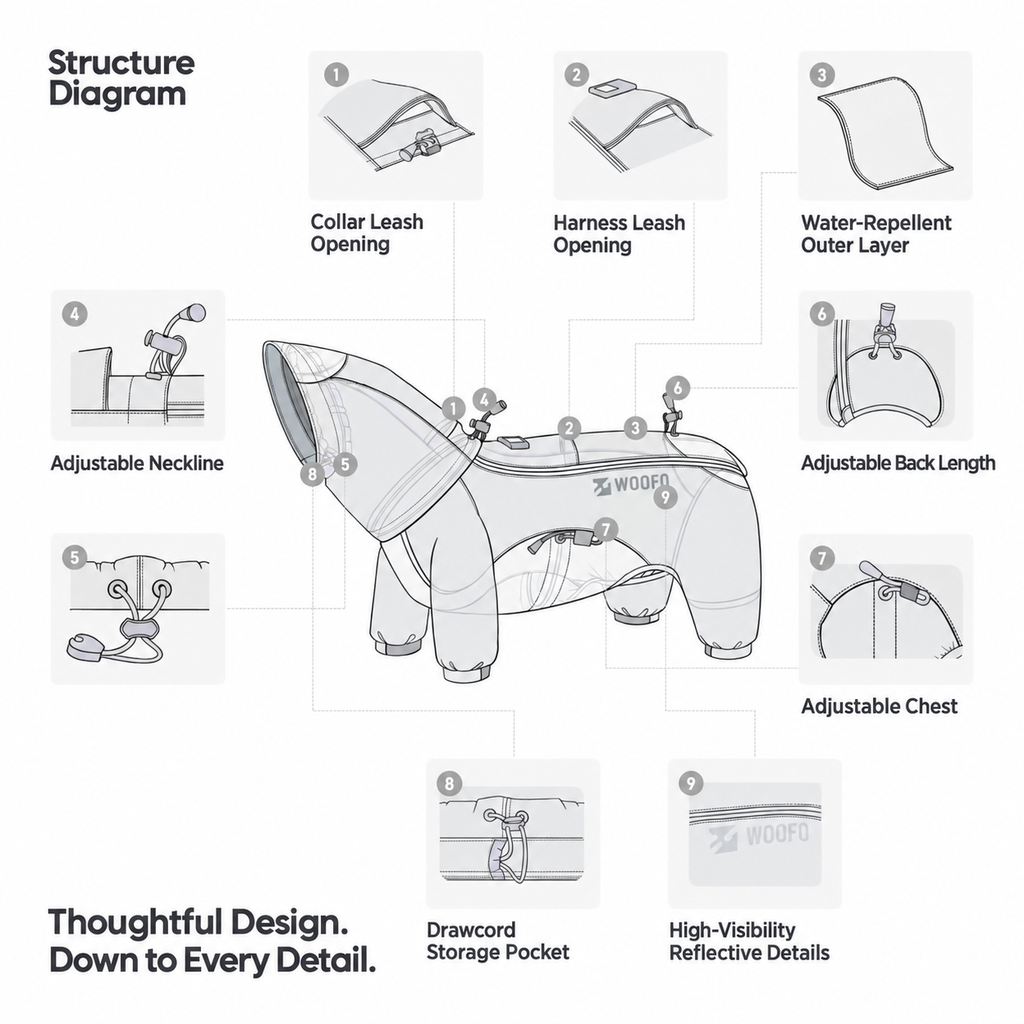WOOFO Full-Coverage Raincoat