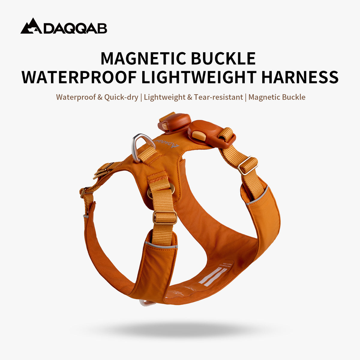 DAQQAB Magnetic Buckle Waterproof Lightweight Dog Harness