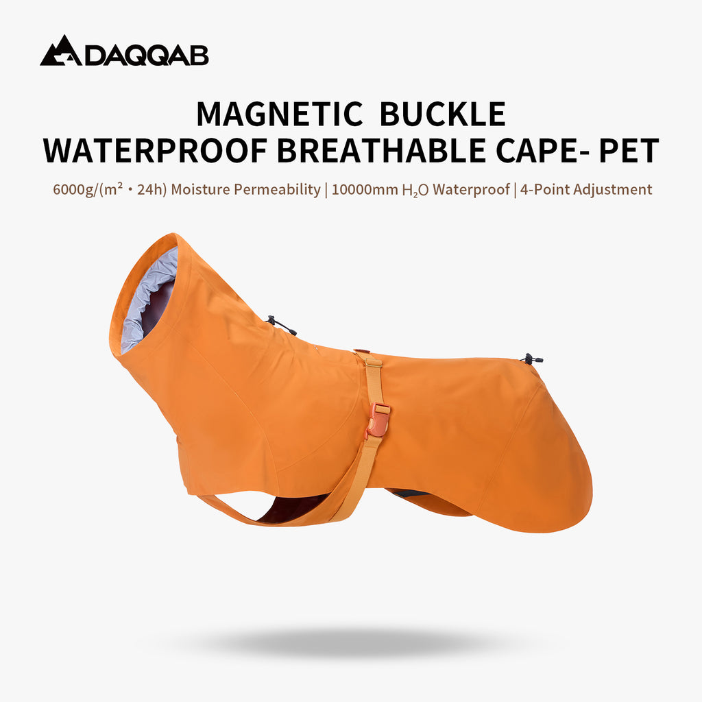 DAQQAB Pet Waterproof Hiking Shell Jacket