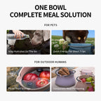 DAQQAB Lightweight Foldable Pet Bowl