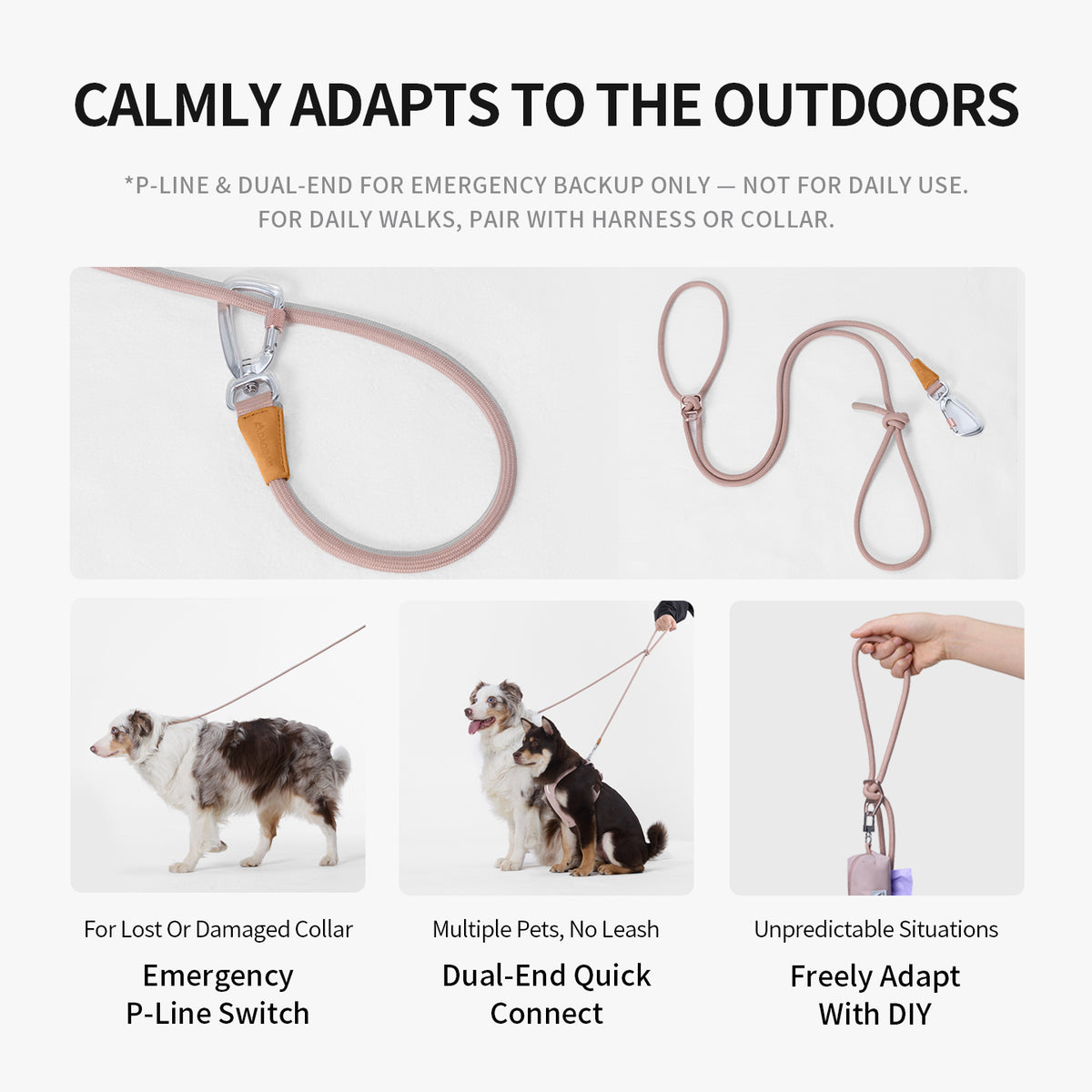 DAQQAB Multifunctional Dog Leash