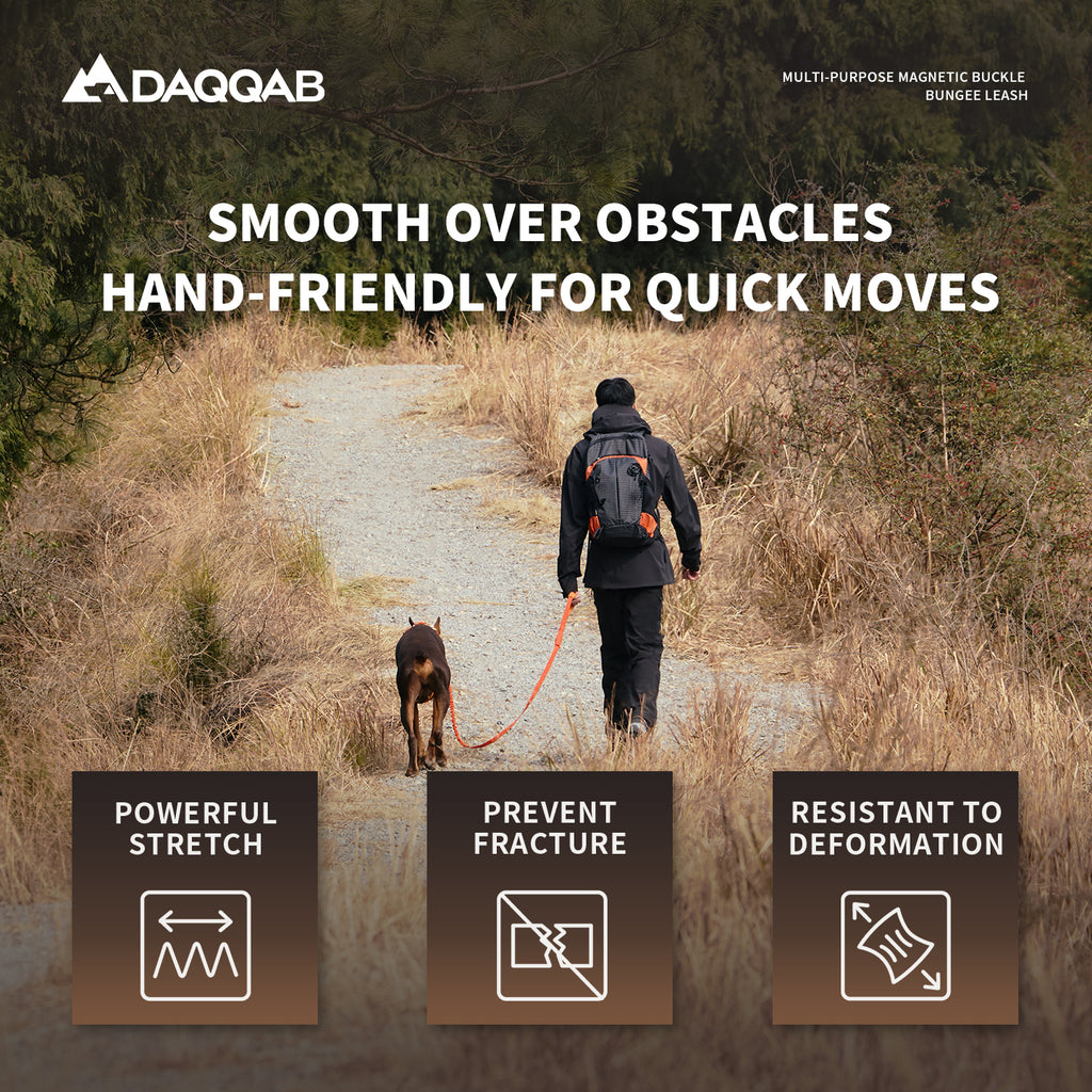 DAQQAB Magnetic Buckle Bungee Leash