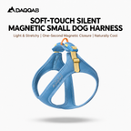 DAQQAB Magnetic Buckle Silent Small Dog Harness
