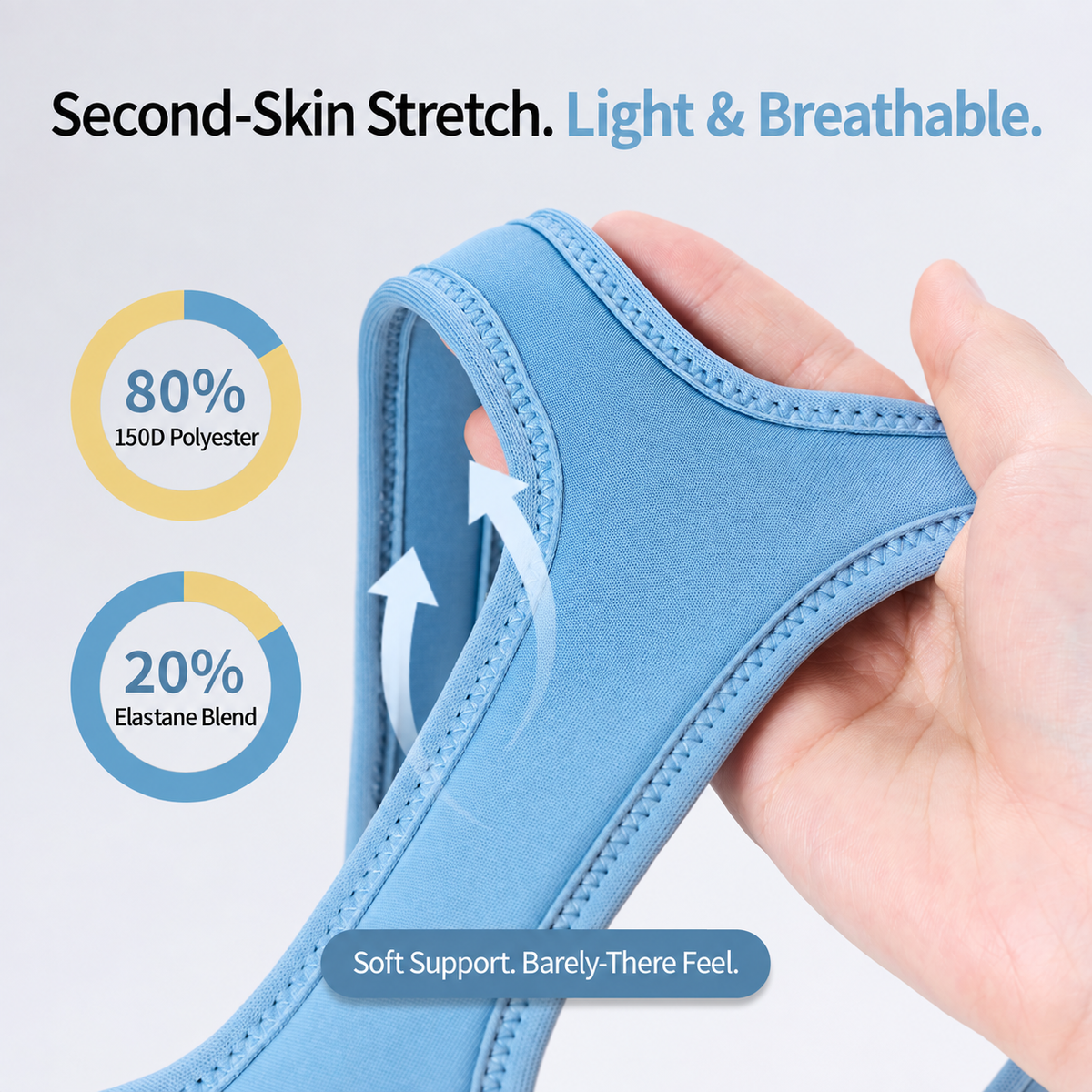 DAQQAB Magnetic Buckle Silent Small Dog Harness