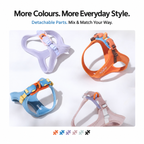 DAQQAB Magnetic Buckle Silent Small Dog Harness