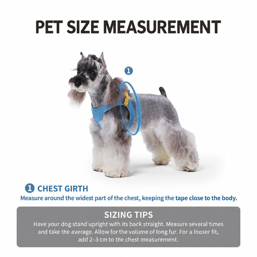 DAQQAB Magnetic Buckle Silent Small Dog Harness